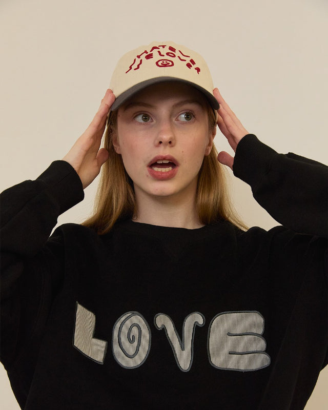 【バーンストア】ooowl / CAP WE LOVE BEIGE GREY