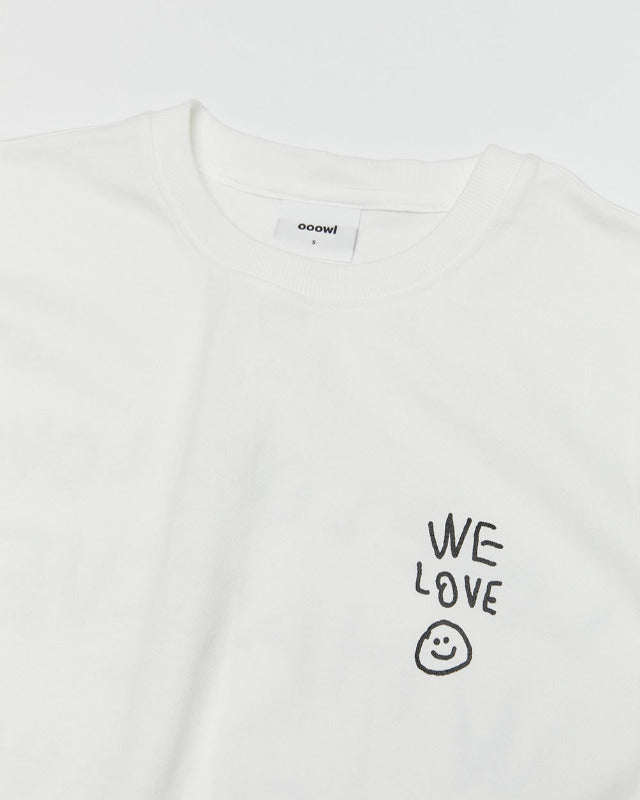 【バーンストア】ooowl / T SHIRT WE LOVE WHITE