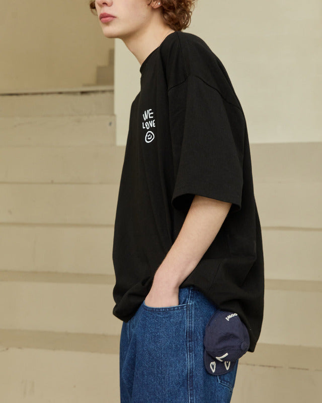 【バーンストア】ooowl / KEYRING POUCH CAP LOVE AND HEART NAVY