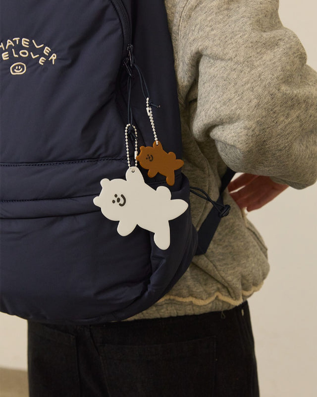 【バーンストア】ooowl / KEYRING BEAR GLITTER BROWN