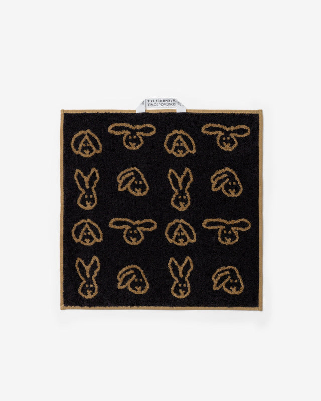 【バーンストア】WARMGREY TAIL / BUNNY BUNNY HAND TOWEL - BROWN