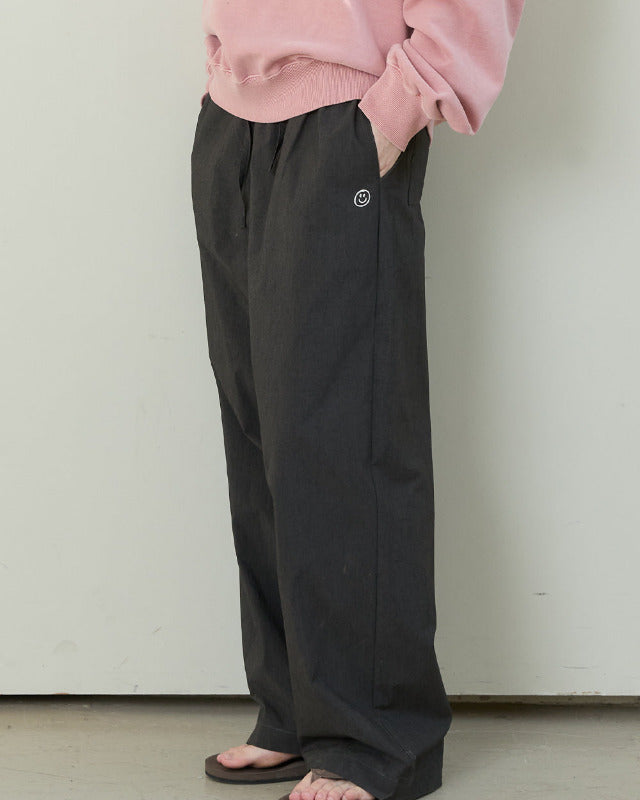 【バーンストア】ooowl / IN AND OUT PANTS LOVE CHARCOAL
