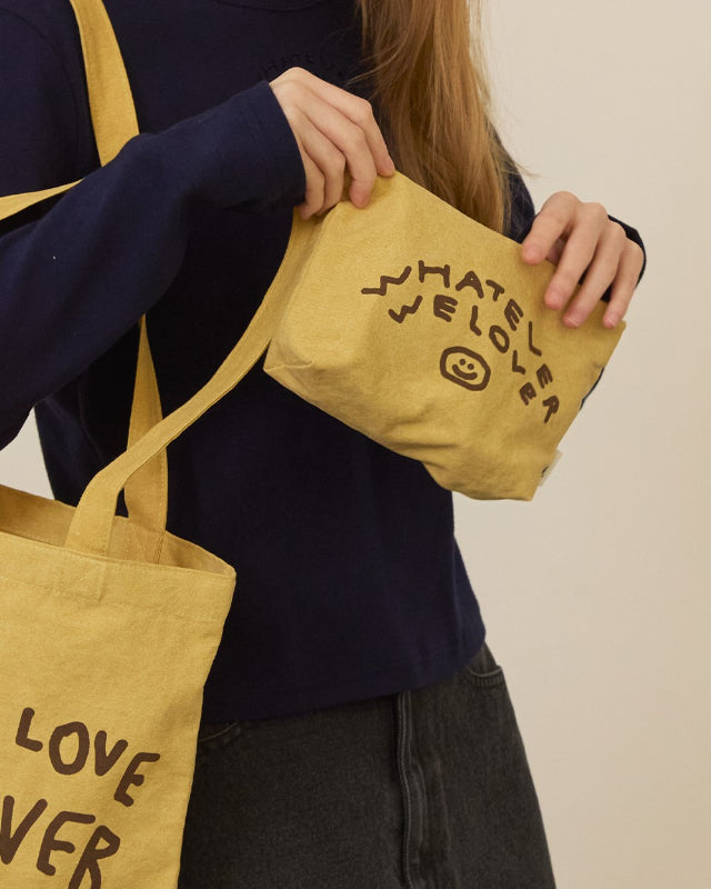 【バーンストア】ooowl / PIGMENT POUCH WE LOVE MUSTARD