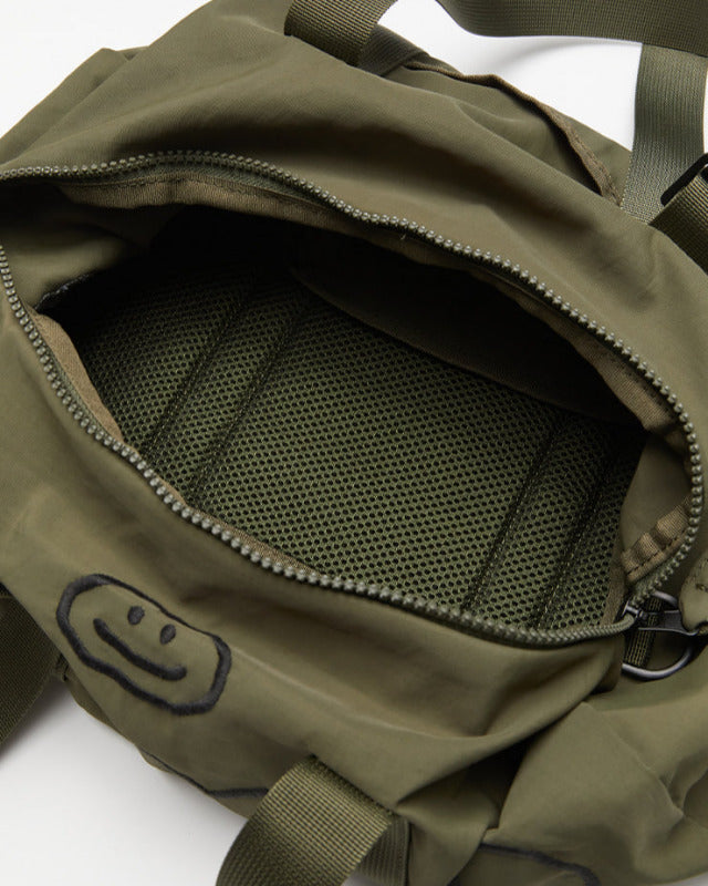 【バーンストア】ooowl / NYLON DUFFLE BAG BIG WE LOVE KHAKI