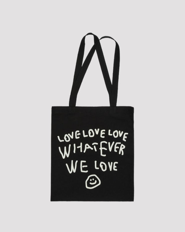 【バーンストア】ooowl / PIGMENT ECO BAG WE LOVE BLACK