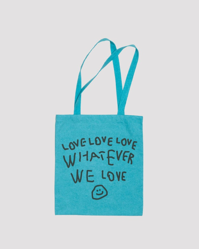 【バーンストア】ooowl / PIGMENT ECO BAG WE LOVE TEAL BLUE