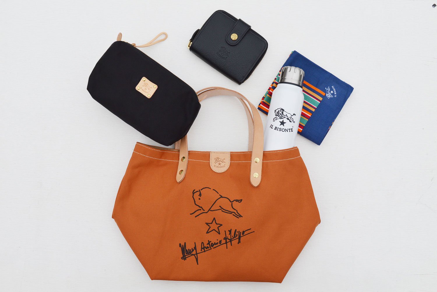 【イルビゾンテ】キャンバスポーチ(大) 5442300322 / 5442300422