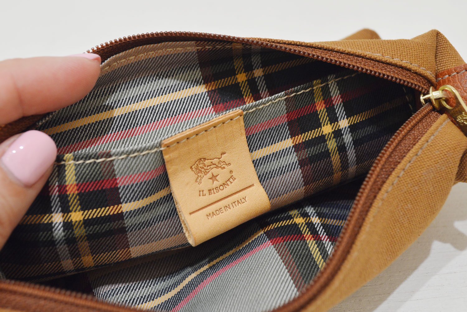 【イルビゾンテ】キャンバスポーチ(大) 5442300322 / 5442300422