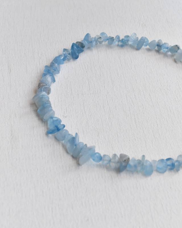 ROSETTAPRAYER(ロゼッタプレア) / NATIRAL CRYSTAL CHIP NECKLACE- AQUAMARINE【バーンストア】