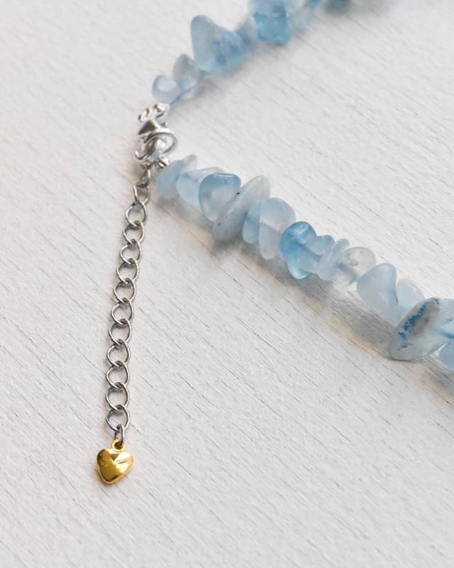 ROSETTAPRAYER(ロゼッタプレア) / NATIRAL CRYSTAL CHIP NECKLACE- AQUAMARINE【バーンストア】