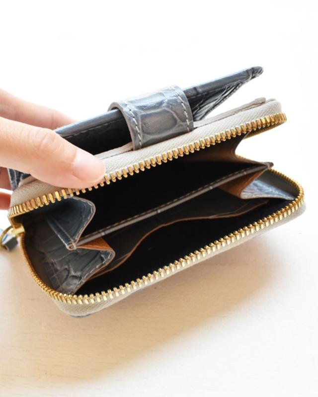 【イルビゾンテ】クロコエンボスドレザー ウォレット 54202313340