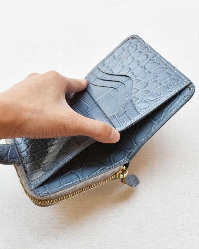 【イルビゾンテ】クロコエンボスドレザー ウォレット 54202313340