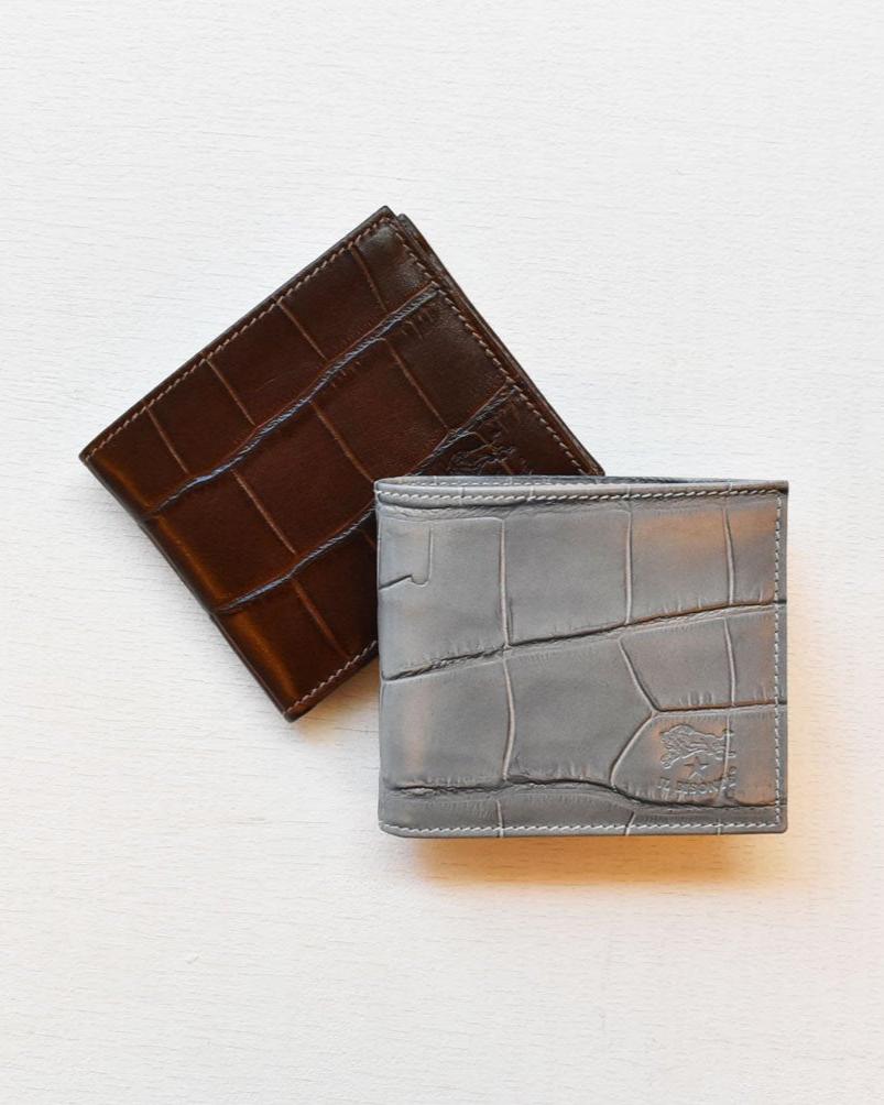 【イルビゾンテ】 クロコエンボスドレザー ウォレット 54202313540