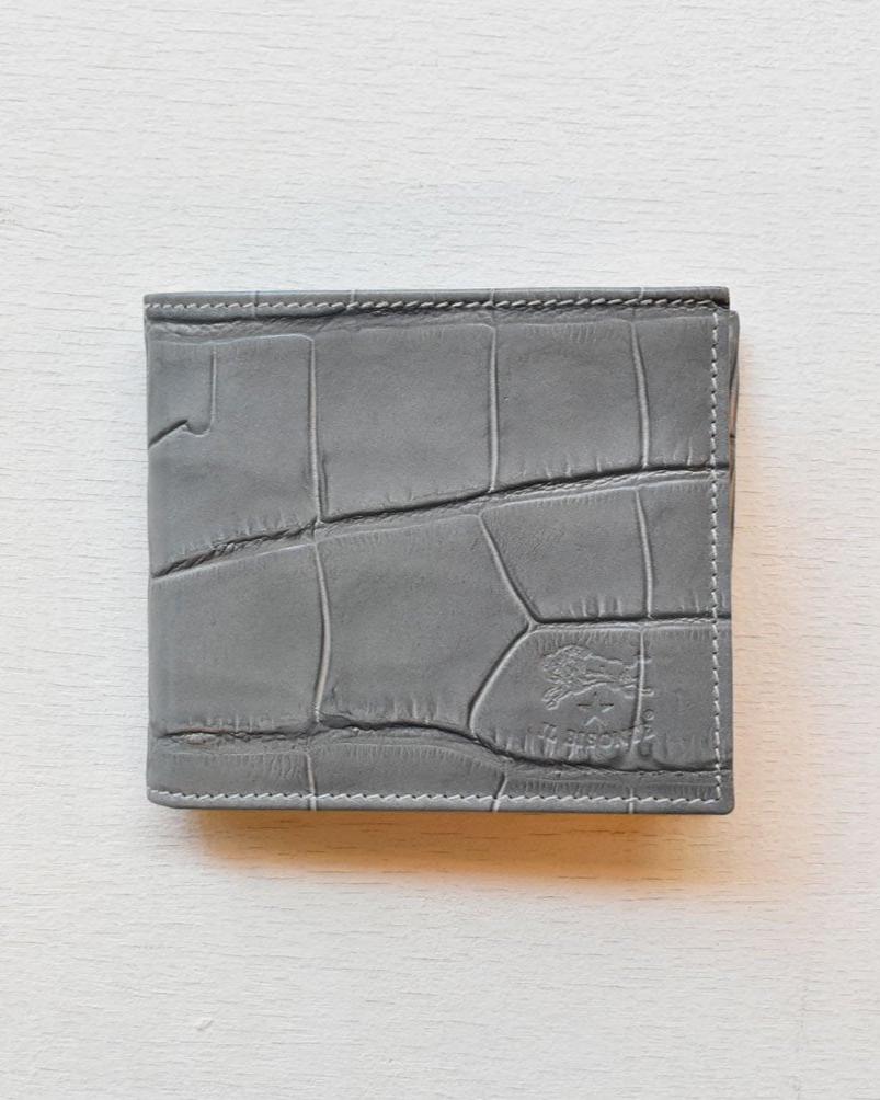 【イルビゾンテ】 クロコエンボスドレザー ウォレット 54202313540