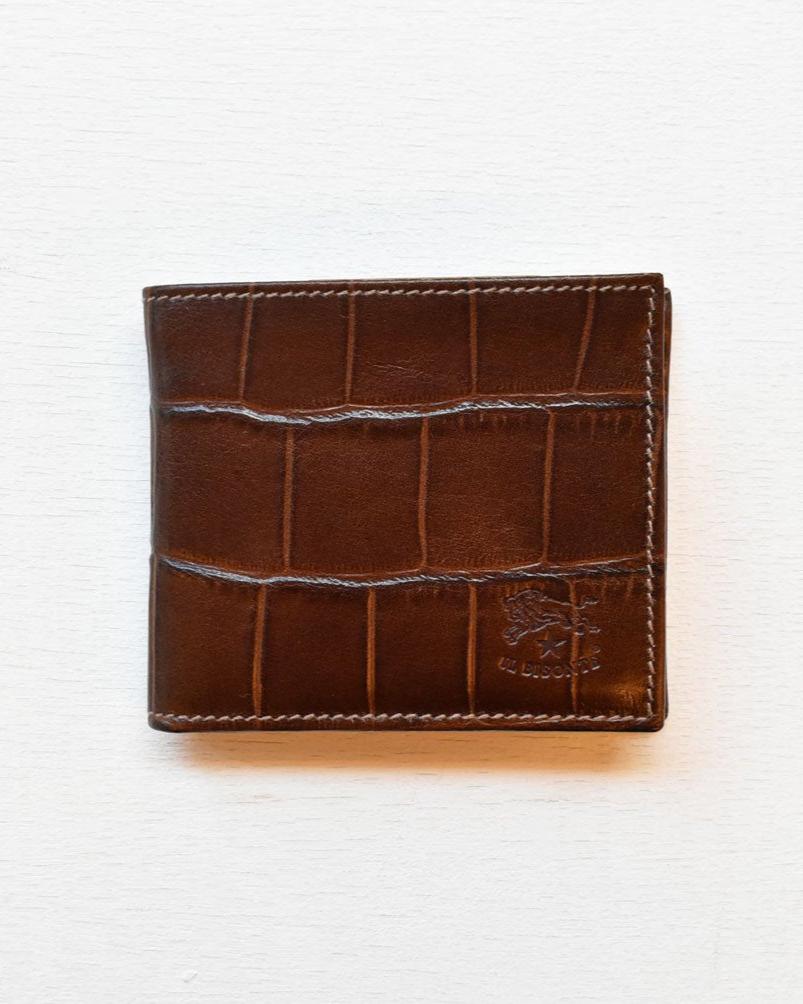 【イルビゾンテ】 クロコエンボスドレザー ウォレット 54202313540