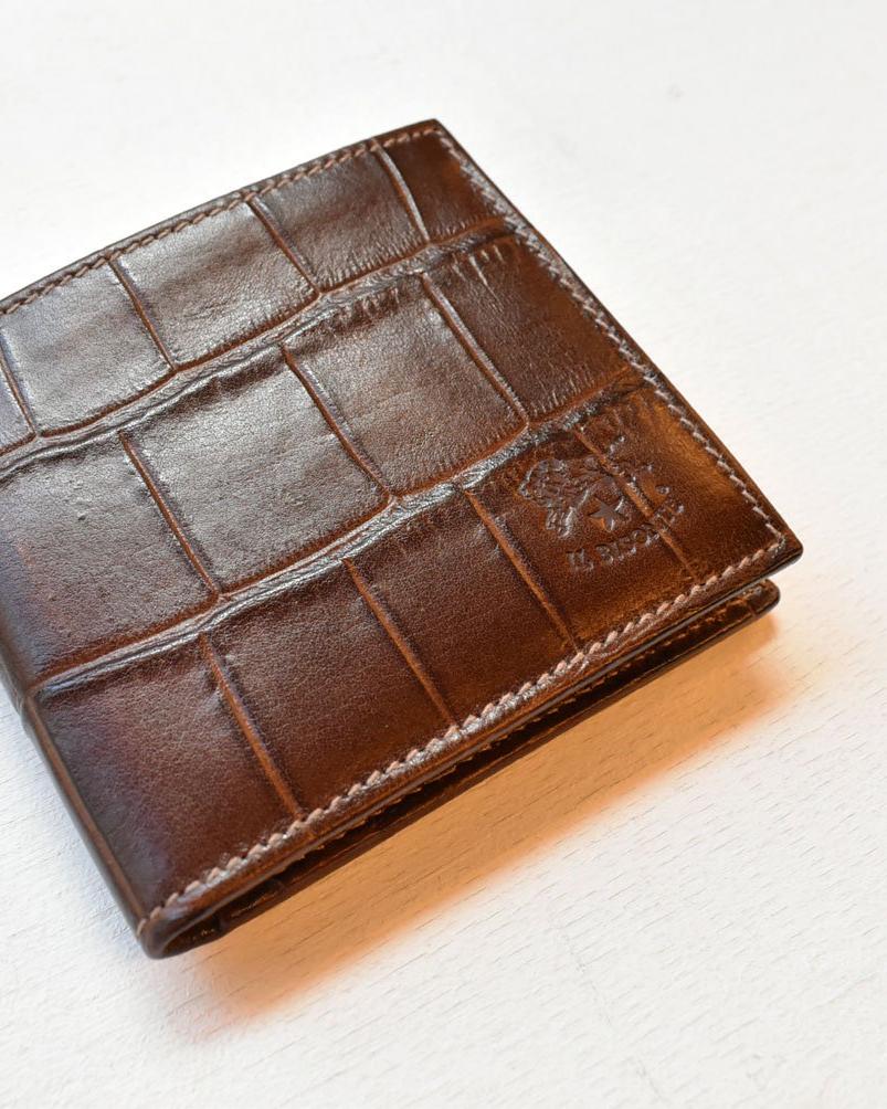 【イルビゾンテ】 クロコエンボスドレザー ウォレット 54202313540