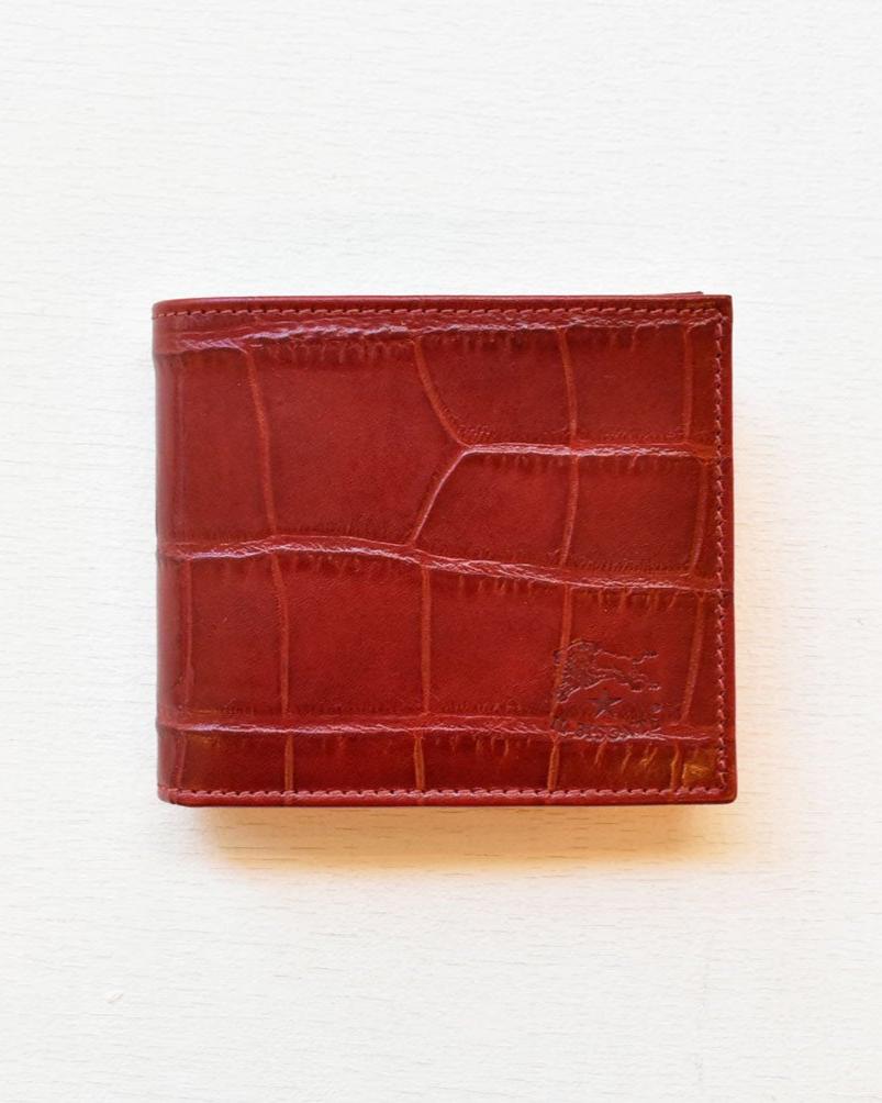 【イルビゾンテ】 クロコエンボスドレザー ウォレット 54202313540
