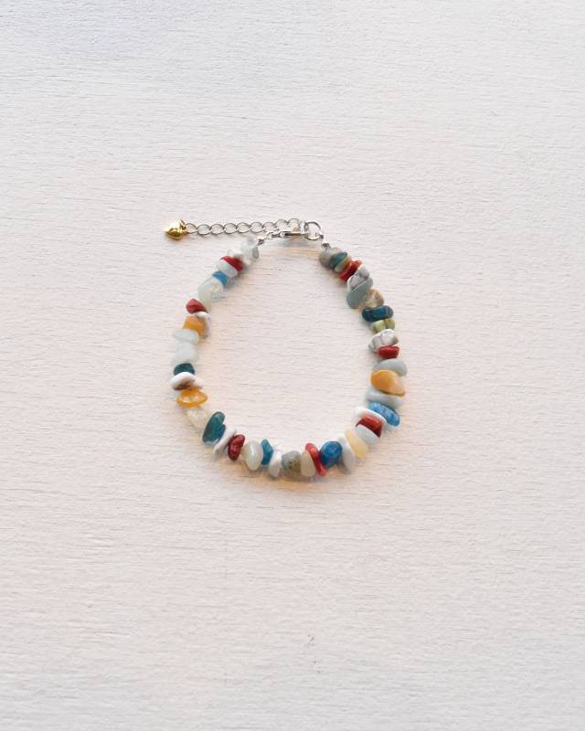 ROSETTAPRAYER(ロゼッタプレア) / NATIRAL CRYSTAL CHIP BRACELET- MIX COLOR【バーンストア】