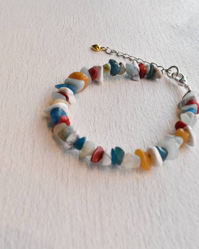 ROSETTAPRAYER(ロゼッタプレア) / NATIRAL CRYSTAL CHIP BRACELET- MIX COLOR【バーンストア】