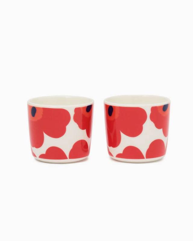 【マリメッコ】Unikko コーヒーカップセット(ハンドルなし) 52209467849