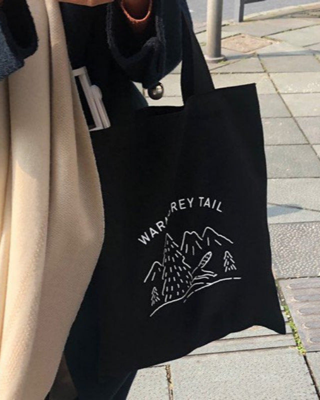 【バーンストア】WARMGREY TAIL / DOTOM BLACK LOGO BAG