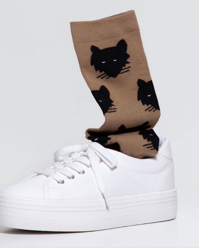 WARMGREY TAIL(ウォームグレーテール)/ WOLF SOCKS - BEIGE【バーンストア】