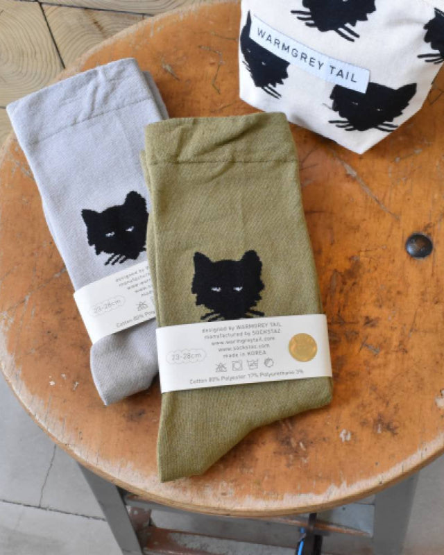 【バーンストア】WARMGREY TAIL / WOLF SOCKS ソックス