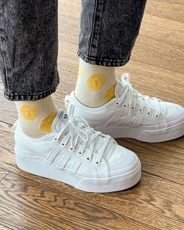 WARMGREY TAIL(ウォームグレーテール)/ LION SOCKS - YELLOW【バーンストア】