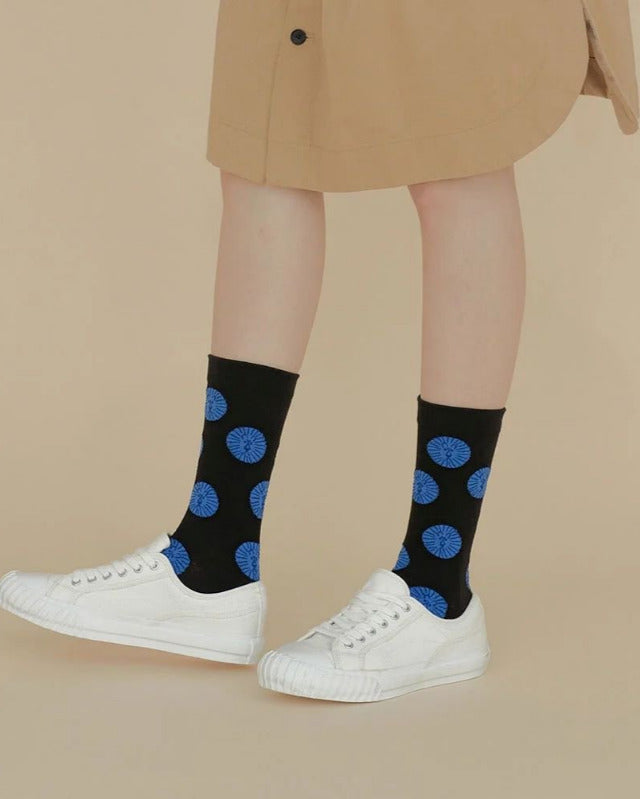 WARMGREY TAIL(ウォームグレーテール)/ LION SOCKS - BLACK 【バーンストア】