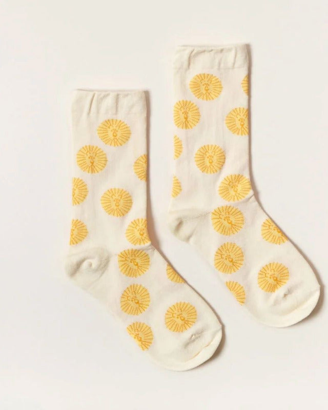 WARMGREY TAIL(ウォームグレーテール)/ LION SOCKS - YELLOW【バーンストア】