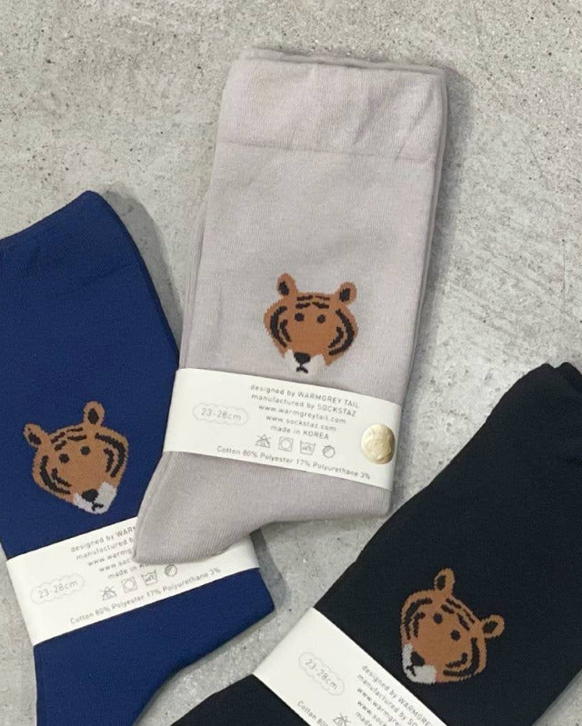 【バーンストア】WARMGREY TAIL / MEET TIGER SOCKS ソックス