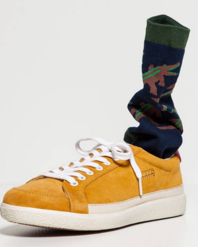 WARMGREY TAIL(ウォームグレーテール)/ CROCODILE SOCKS - NAVY【バーンストア】