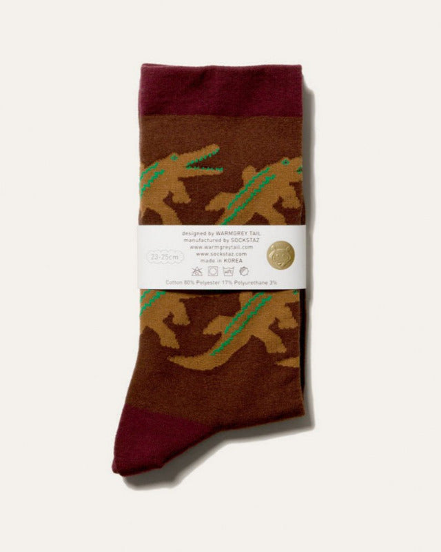 【バーンストア】WARMGREY TAIL / CROCODILE SOCKS ソックス