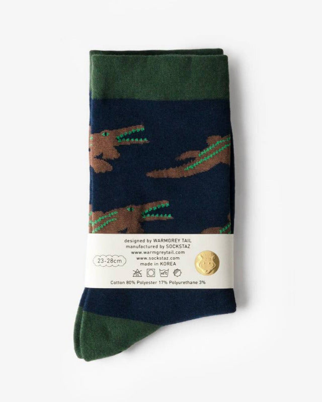 【バーンストア】WARMGREY TAIL / CROCODILE SOCKS ソックス
