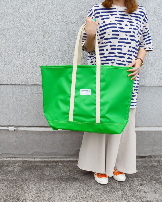 【バーンストア】STEELE CANVAS BASKET / Lime Green Beach Tote