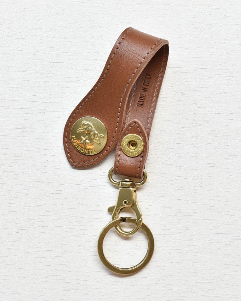 【イルビゾンテ】スムースレザー キーリング 54212309550