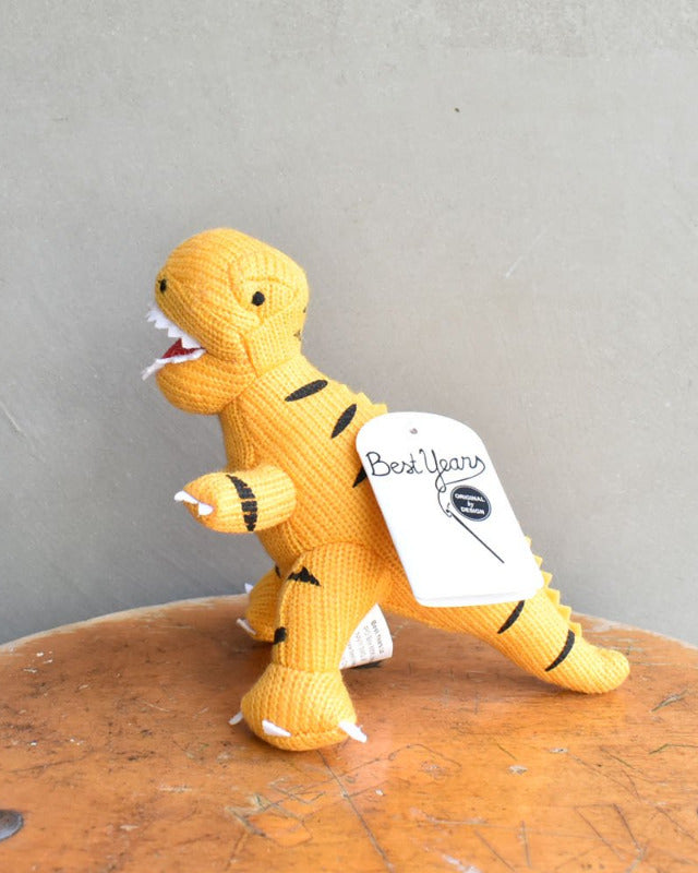 【バーンストア】Best Years / T Rex Knitted Dinosaur Rattle
Yellow