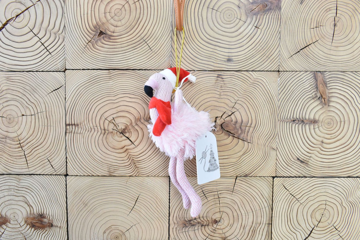 【バーンストア】Best Years / Flamingo Christmas Ornament