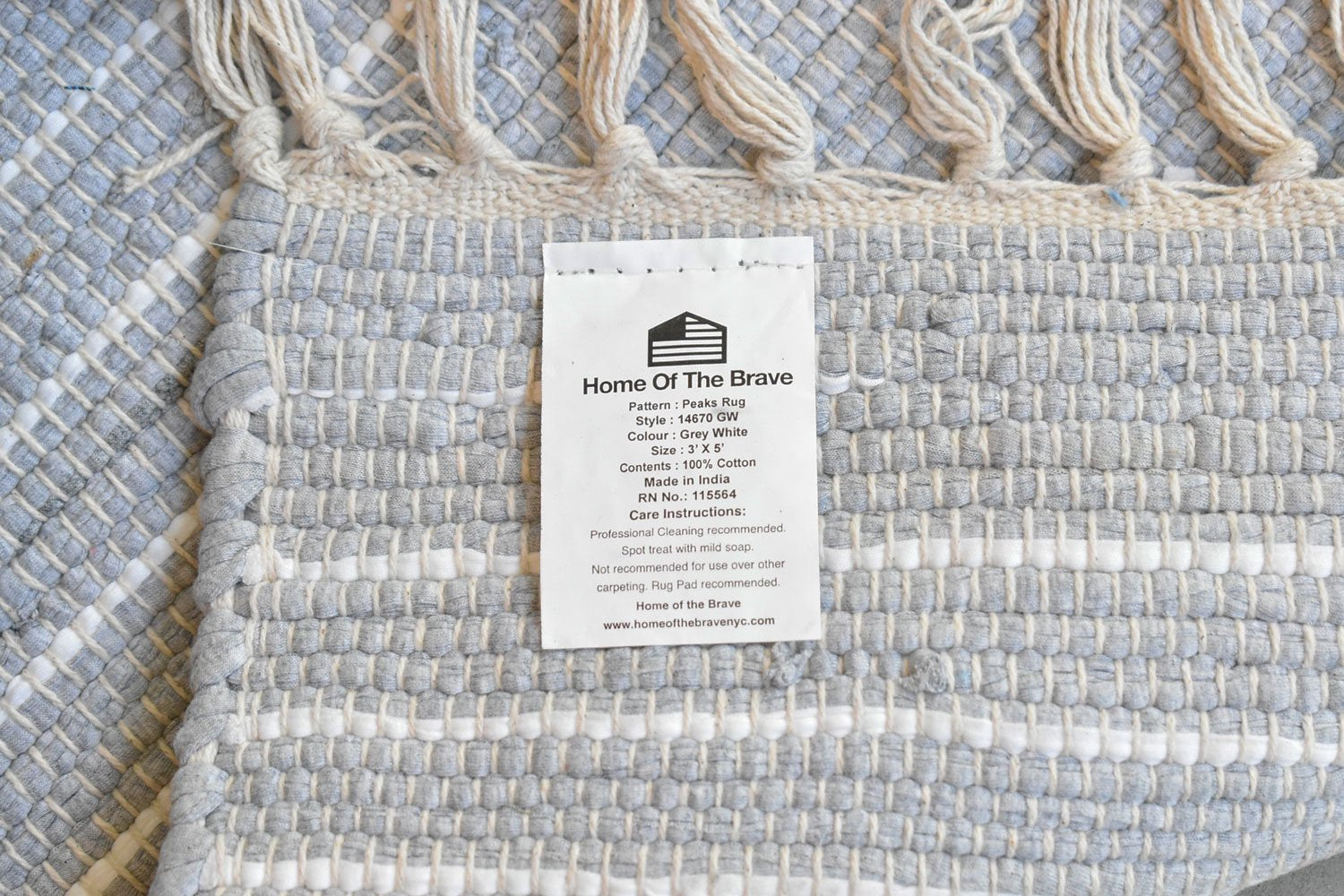 【バーンストア】HOME OF THE BRAVE / PEAKS RUG 91×152