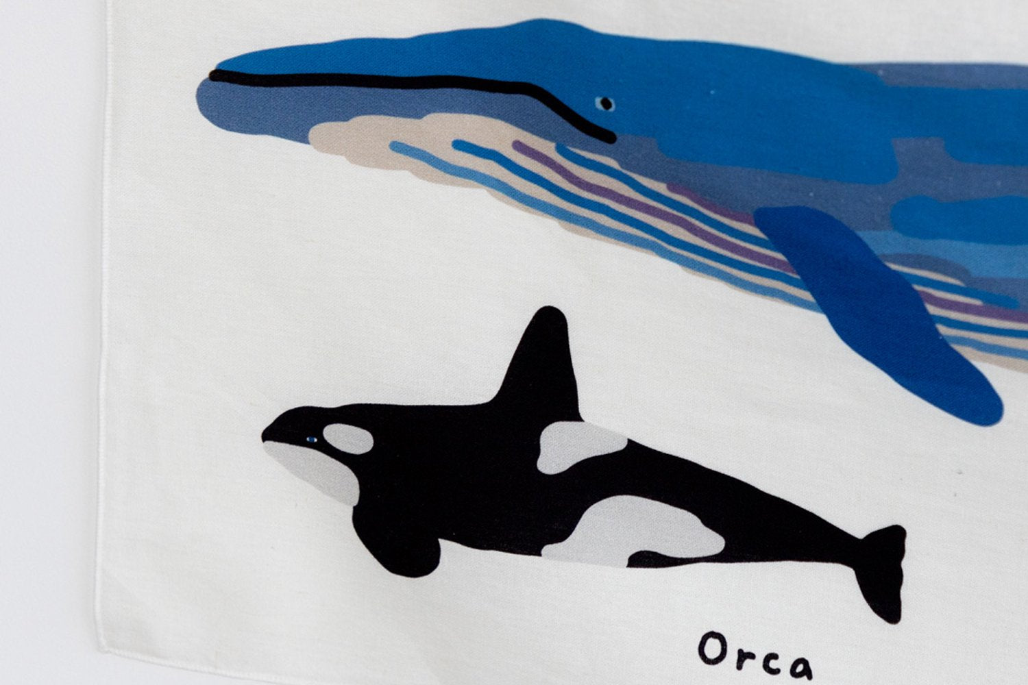 【バーンストア】WARMGREY TAIL / WHALES SMALL FABRIC