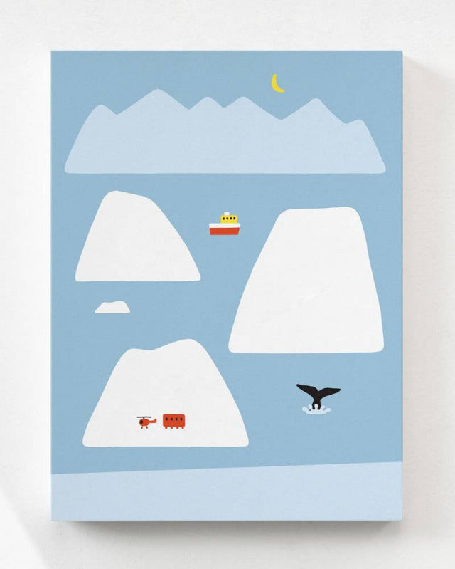 WARMGREY TAIL(ウォームグレーテール)/ ANTARCTICA - LIGHT BLUE POSTER 300mm x 400mm (ポスター単品)【バーンストア】