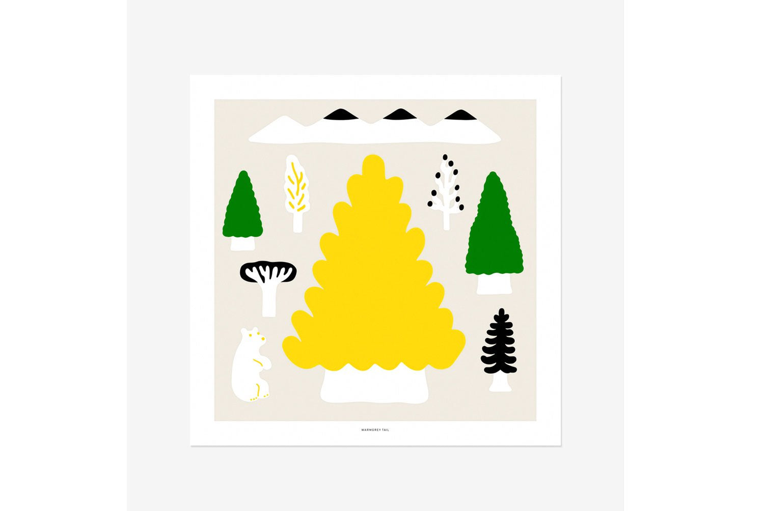 【バーンストア】WARMGREY TAIL / MY YELLOW TREE POSTER 380mm x 380mm