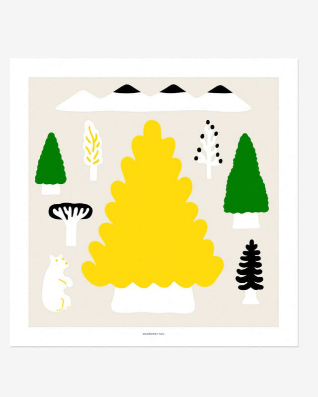 【バーンストア】WARMGREY TAIL / MY YELLOW TREE POSTER 380mm x 380mm