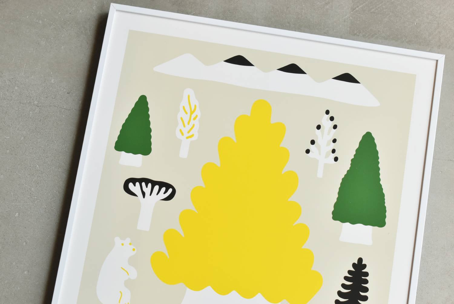 【バーンストア】WARMGREY TAIL / MY YELLOW TREE POSTER 380mm x 380mm