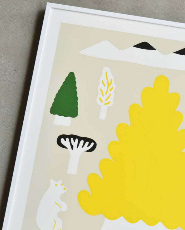 【バーンストア】WARMGREY TAIL / MY YELLOW TREE POSTER 380mm x 380mm