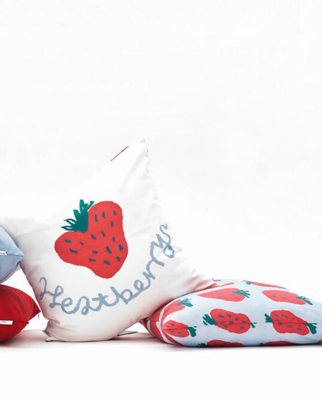 【バーンストア】Nukit / heartberry (white) クッションカバー
