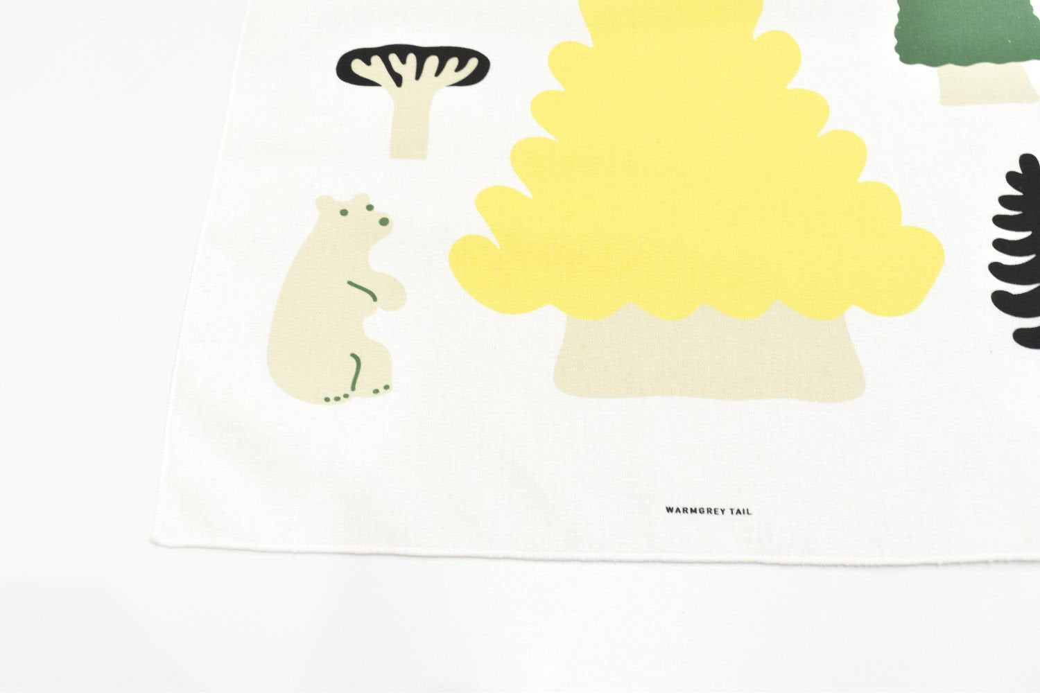 【バーンストア】WARMGREY TAIL / MY YELLOW TREE SMALL FABRIC - BLACK