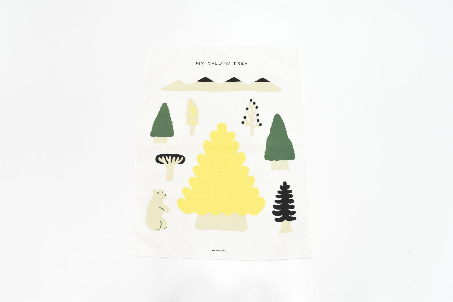 【バーンストア】WARMGREY TAIL / MY YELLOW TREE SMALL FABRIC - BLACK