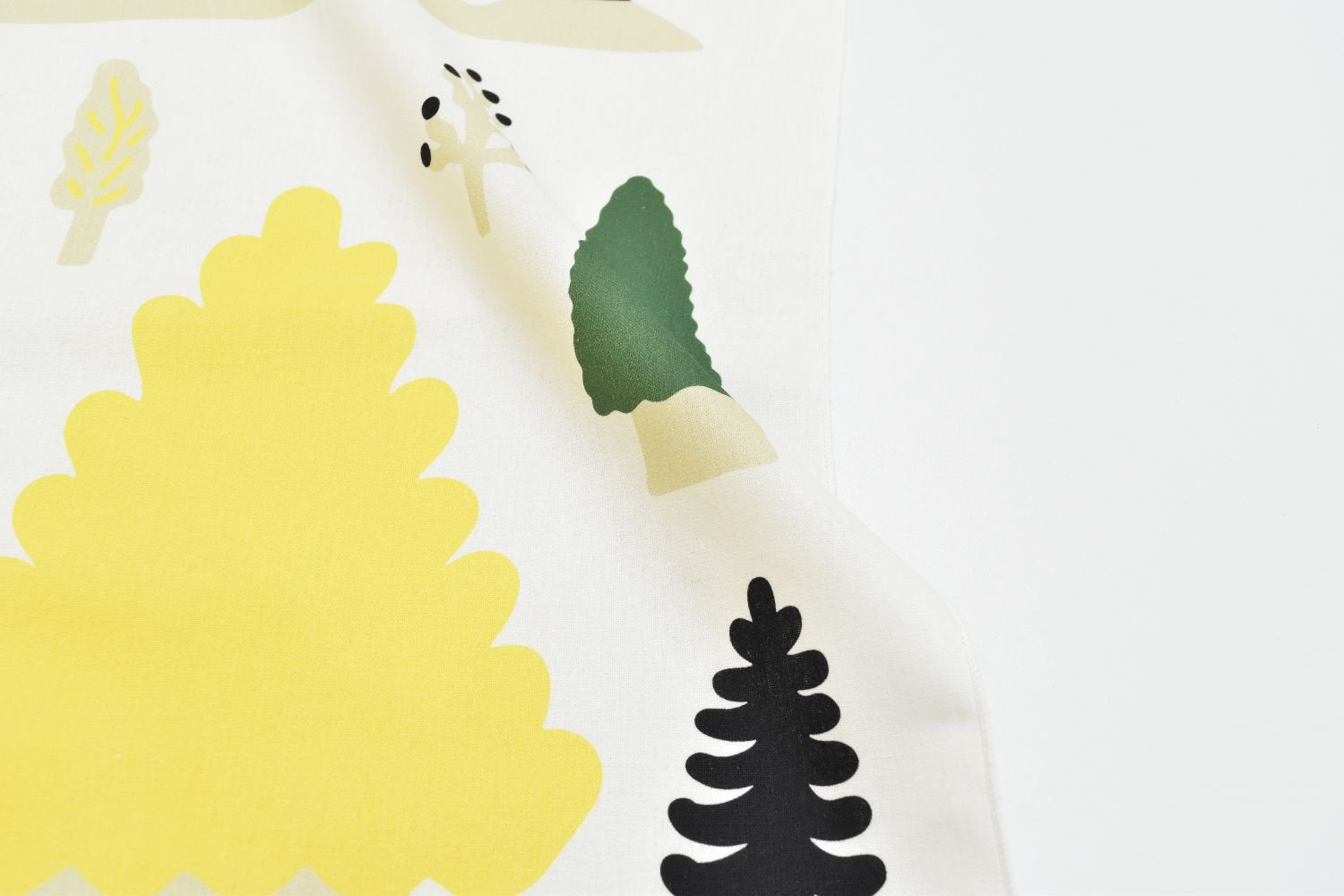 【バーンストア】WARMGREY TAIL / MY YELLOW TREE SMALL FABRIC - BLACK