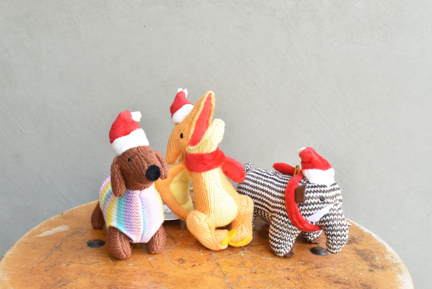 【バーンストア】Best Years / Knitted Woolly Mammoth Xmas Decoration